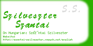 szilveszter szantai business card